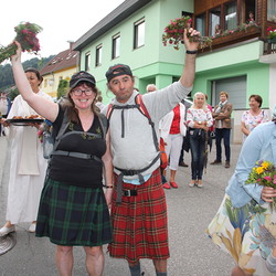 Empfang beim Waitschacher Kreuz